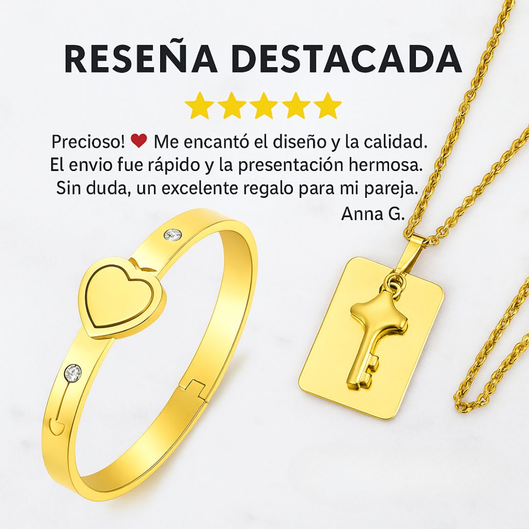 Collar y Pulsera Set de Amor