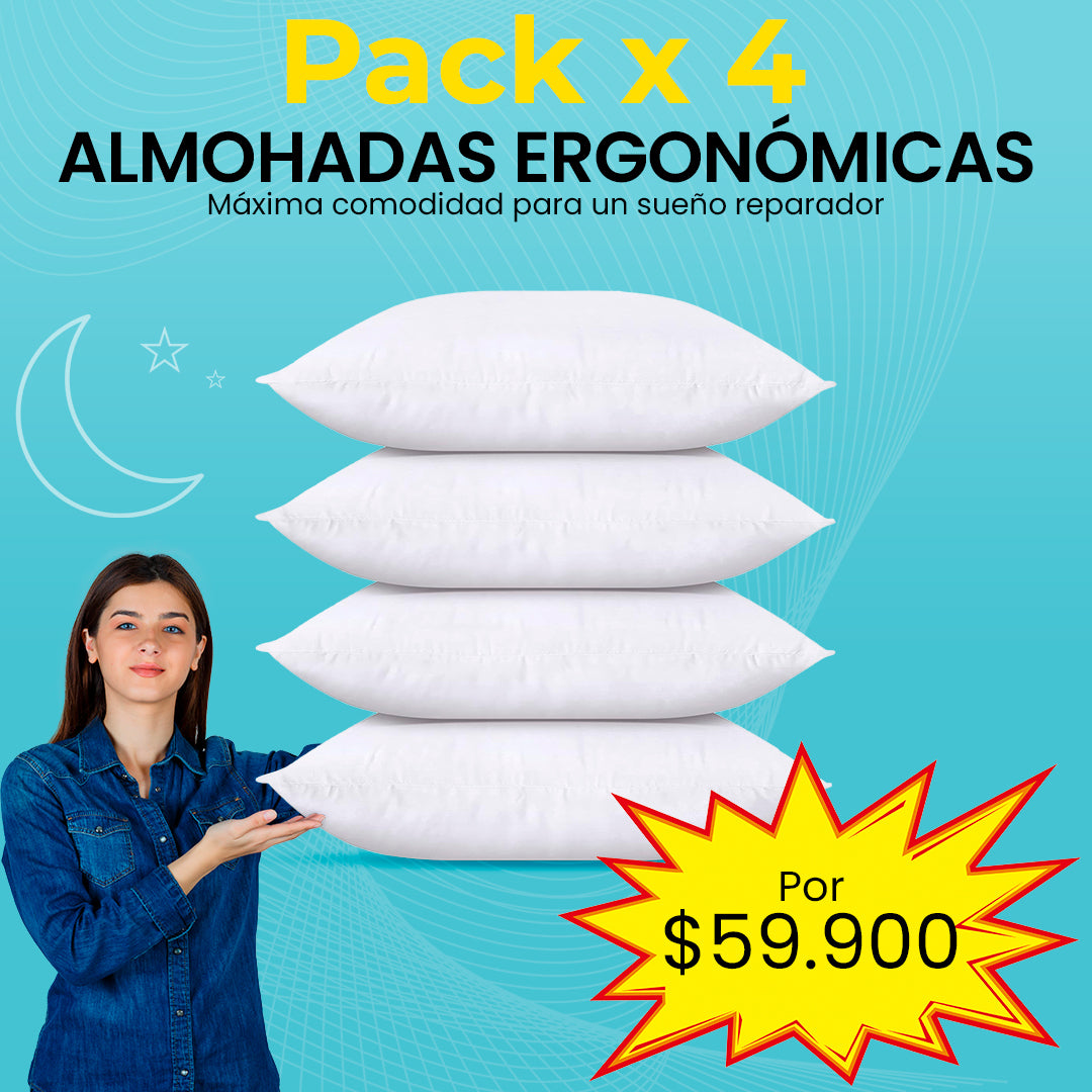 ¡En Tendencia! Combo x 4 Almohadas