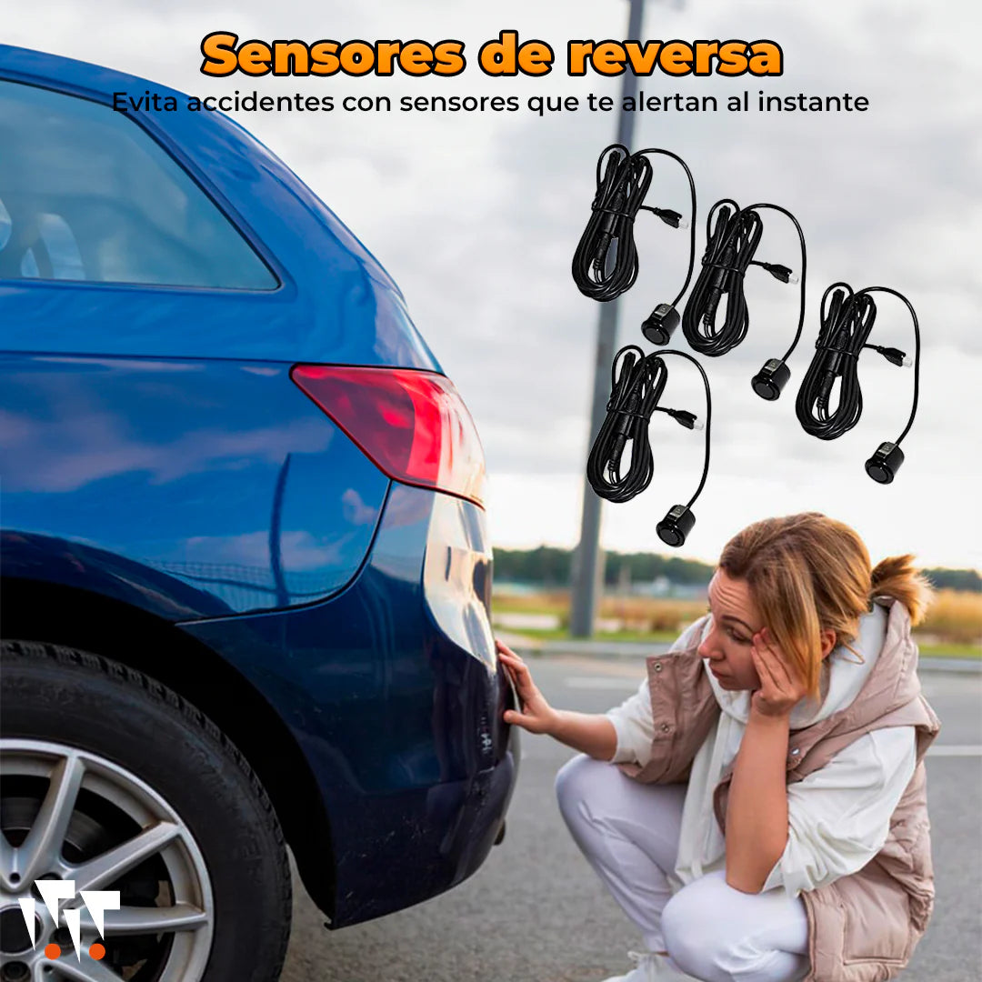Sensor De Reversa Media Luna De 4 Sensores Universal