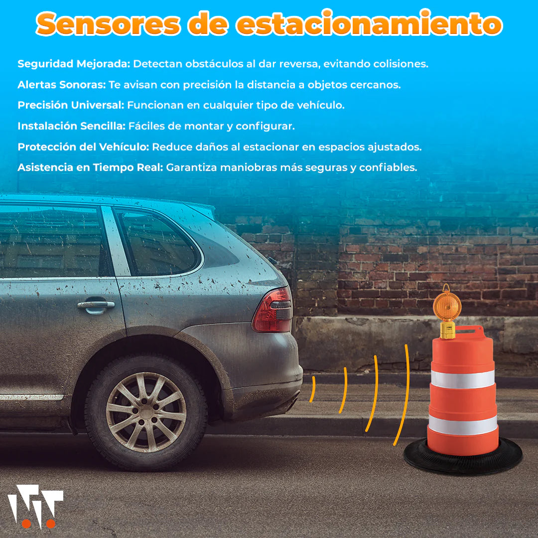 Sensor De Reversa Media Luna De 4 Sensores Universal