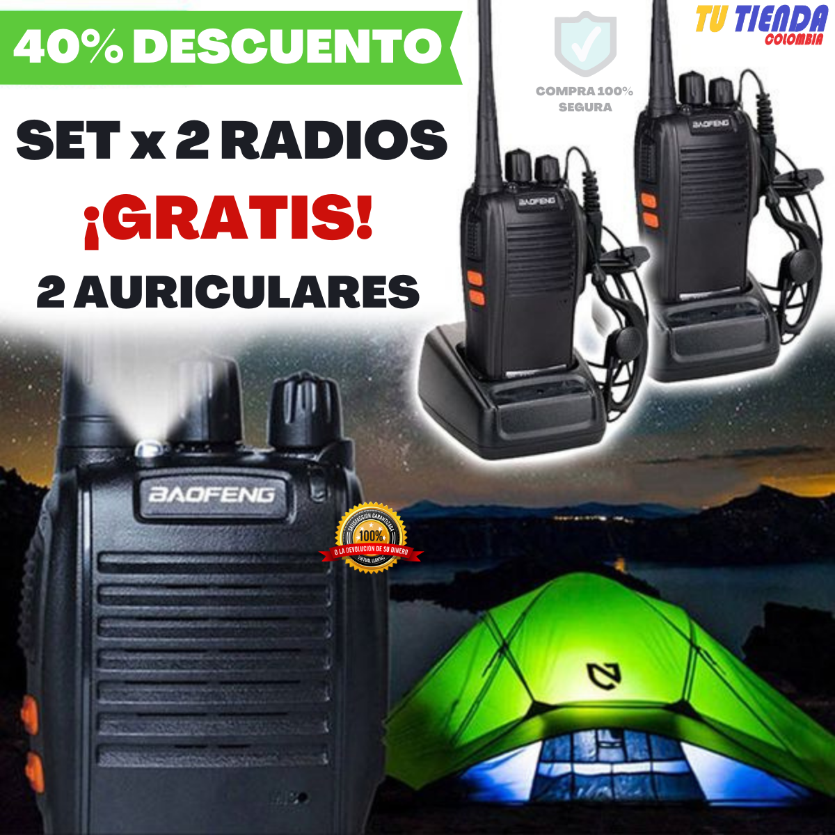 WalkiePro™ Set x 2 (GRATIS 2 Auriculares)