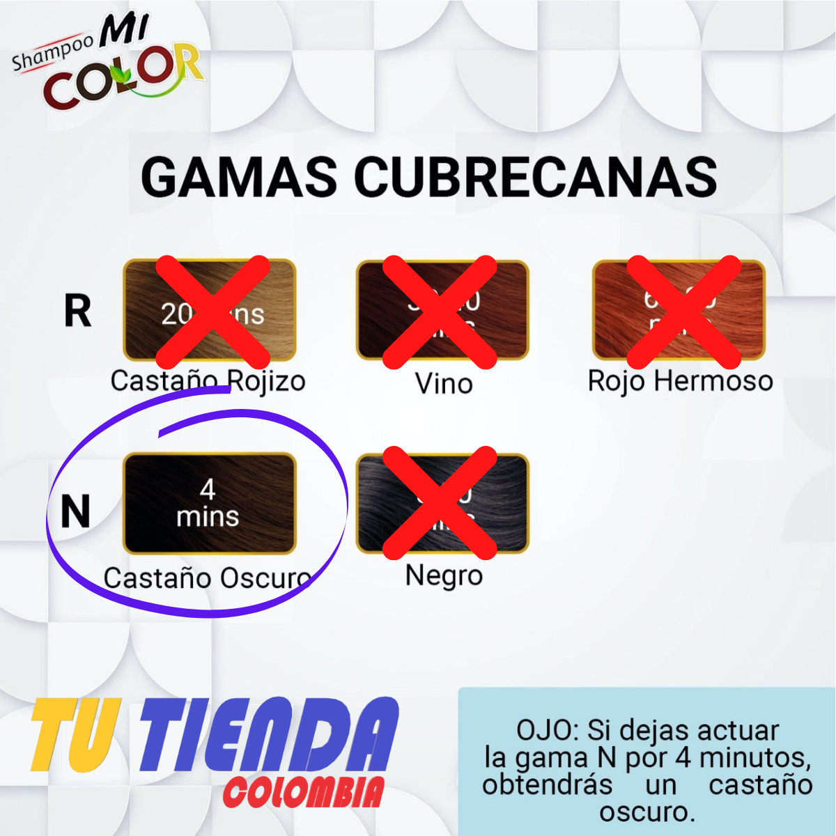 Shampoo Cubre Canas Mi Color®