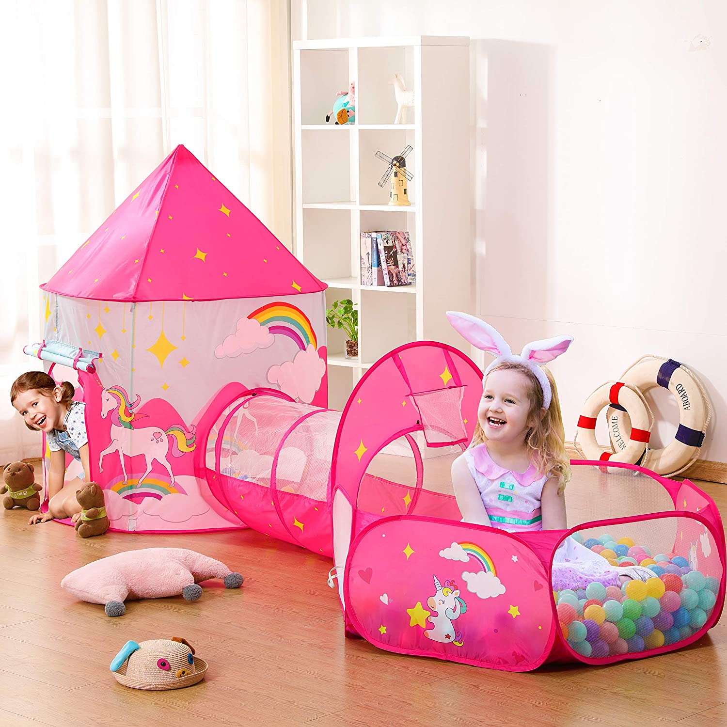 Castillo Piscina De Pelotas Para Niñas Pelotas Casa Con Tobogan