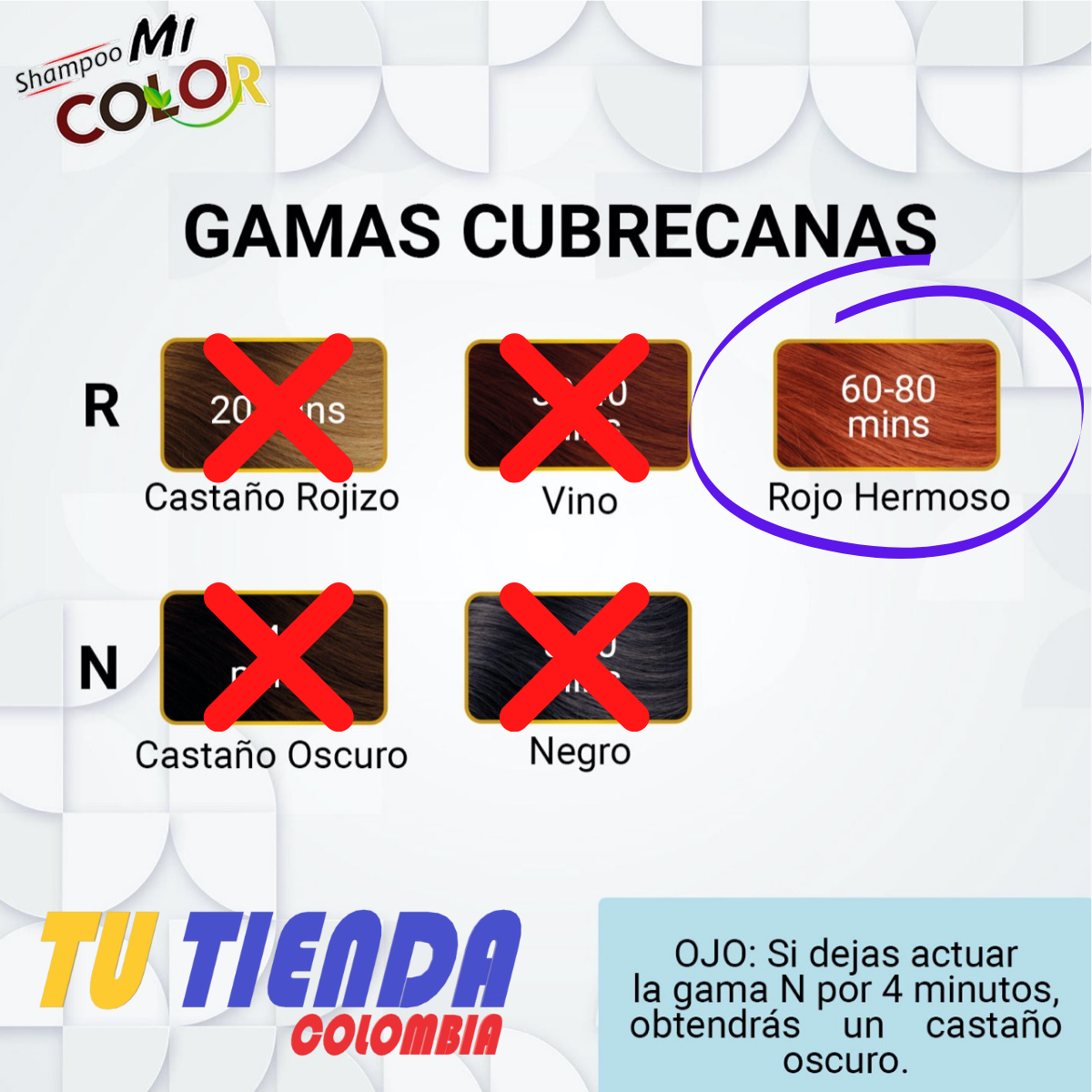 Shampoo Cubre Canas Mi Color®