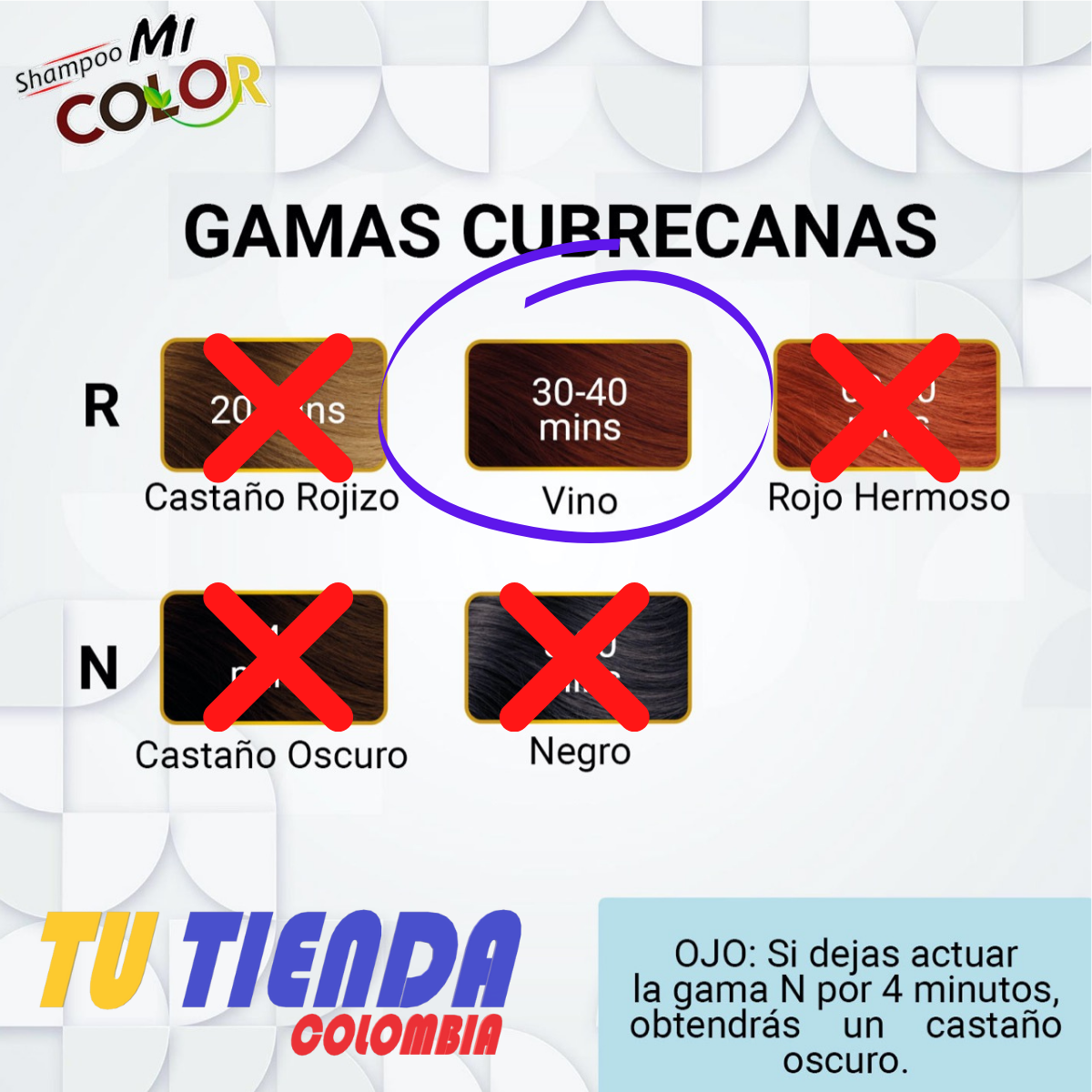 Shampoo Cubre Canas Mi Color®