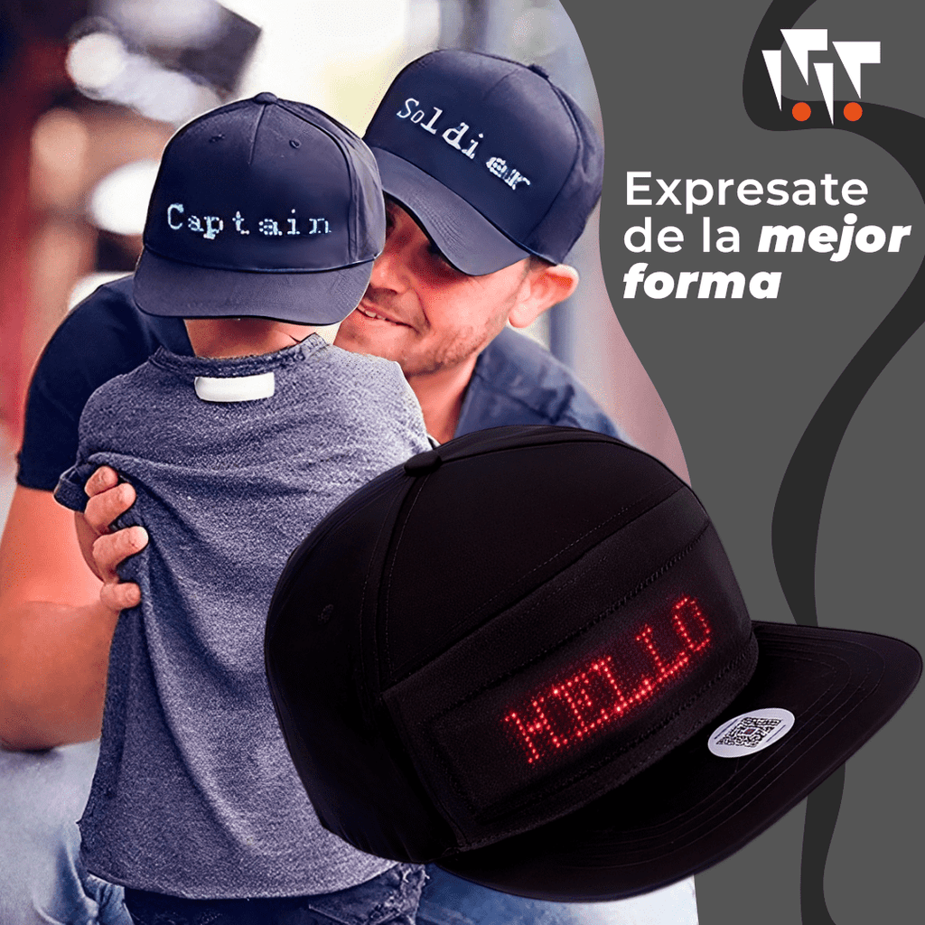 Gorra Con Pantalla LED Personalizable