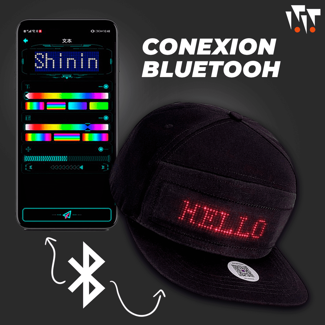 Gorra Con Pantalla LED Personalizable