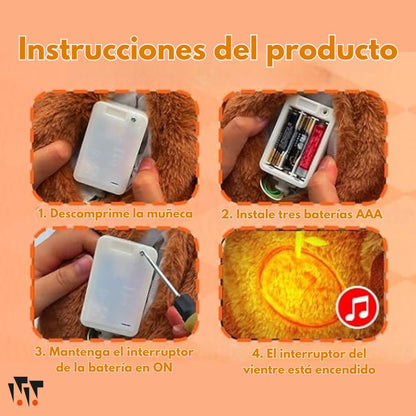Capibara Interactivo DulceCapy – Respira, Ilumina y Relaja a tu Bebé