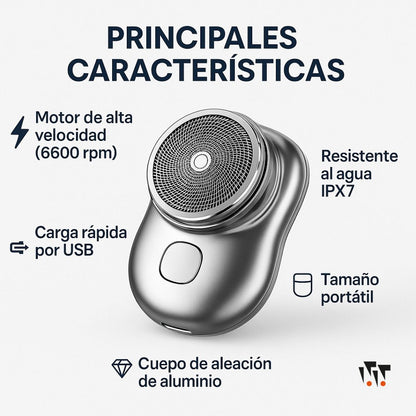 Afeitadora Unisex (Cero Cortes e Irritación) - 1 Año de Garantía