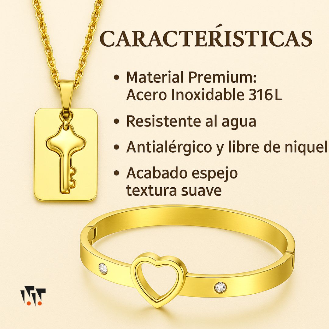Collar y Pulsera Set de Amor