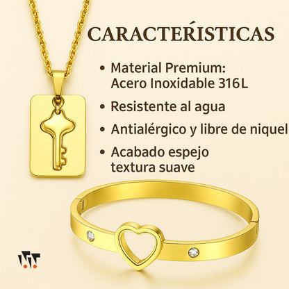Collar y Pulsera Set de Amor