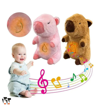 Capibara Interactivo DulceCapy – Respira, Ilumina y Relaja a tu Bebé