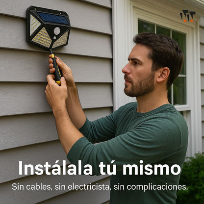 Más luz, más seguridad, cero consumo - LAMPARA SOLAR PACK 4