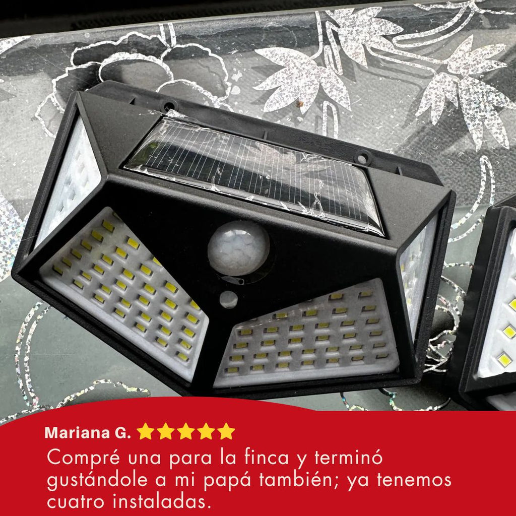 Más luz, más seguridad, cero consumo - LAMPARA SOLAR PACK 4
