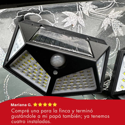 Más luz, más seguridad, cero consumo - LAMPARA SOLAR PACK 4