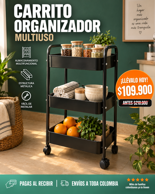 Carrito organizador multiusos