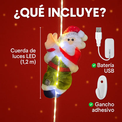 Combo x 3 Papa Noel Escalador