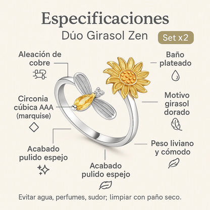 Paga 1 Lleva 2 Anillos con Baño en Oro