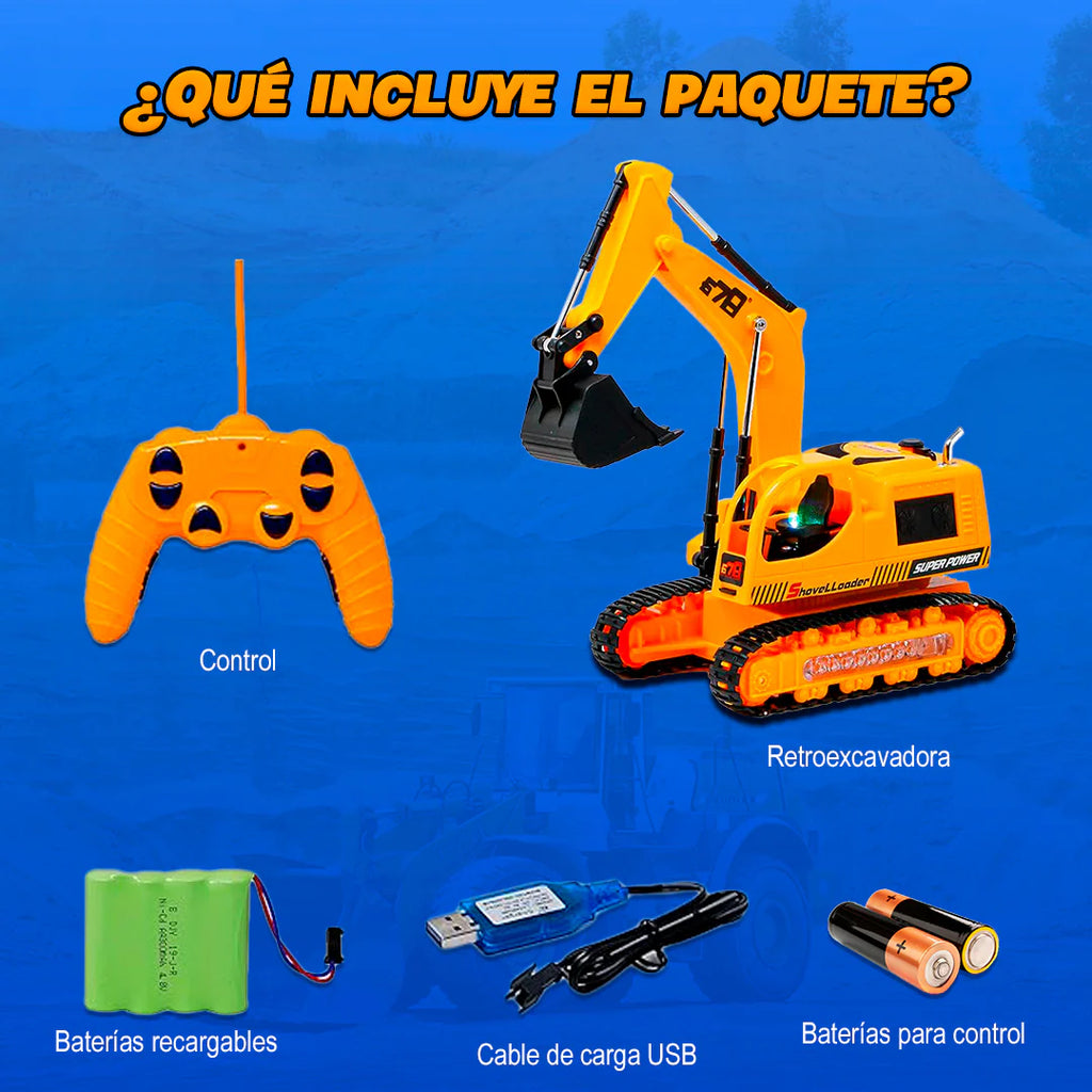 MÁQUINA EXCAVADORA ORUGA A CONTROL REMOTO