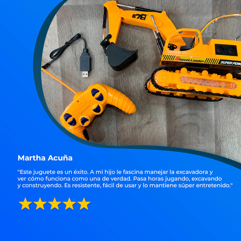 MÁQUINA EXCAVADORA ORUGA A CONTROL REMOTO
