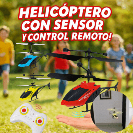 Helicóptero con sensor