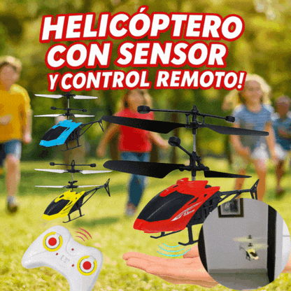 Helicóptero con sensor