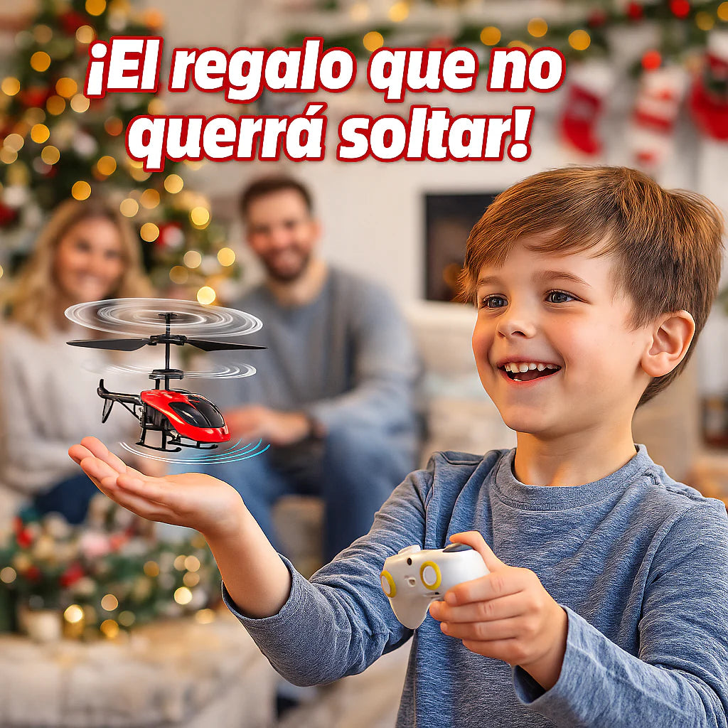 Helicóptero con sensor