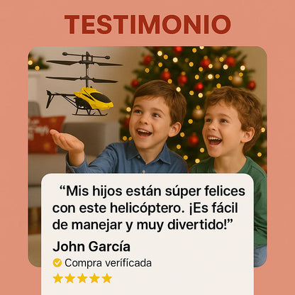 Helicóptero con sensor