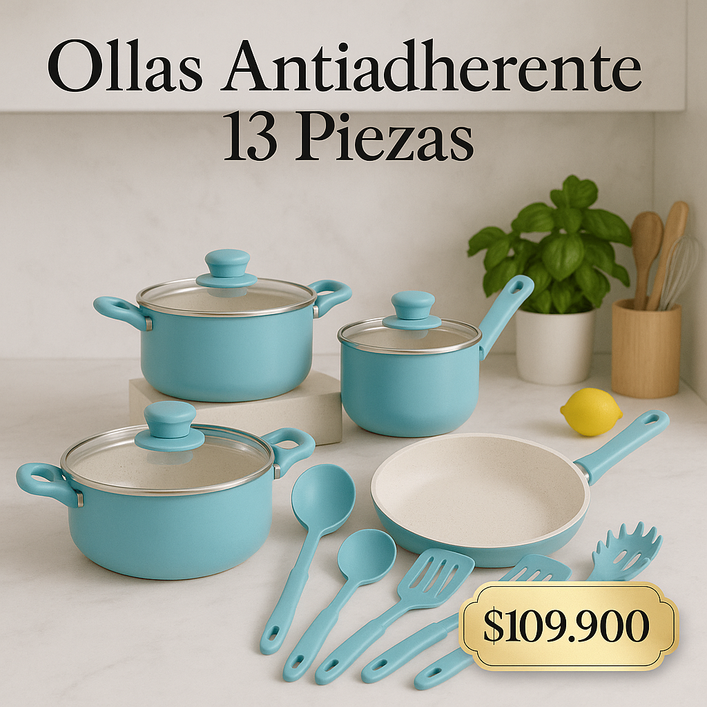 Set de Cocina 13 Piezas [Producto 100% Garantizado]