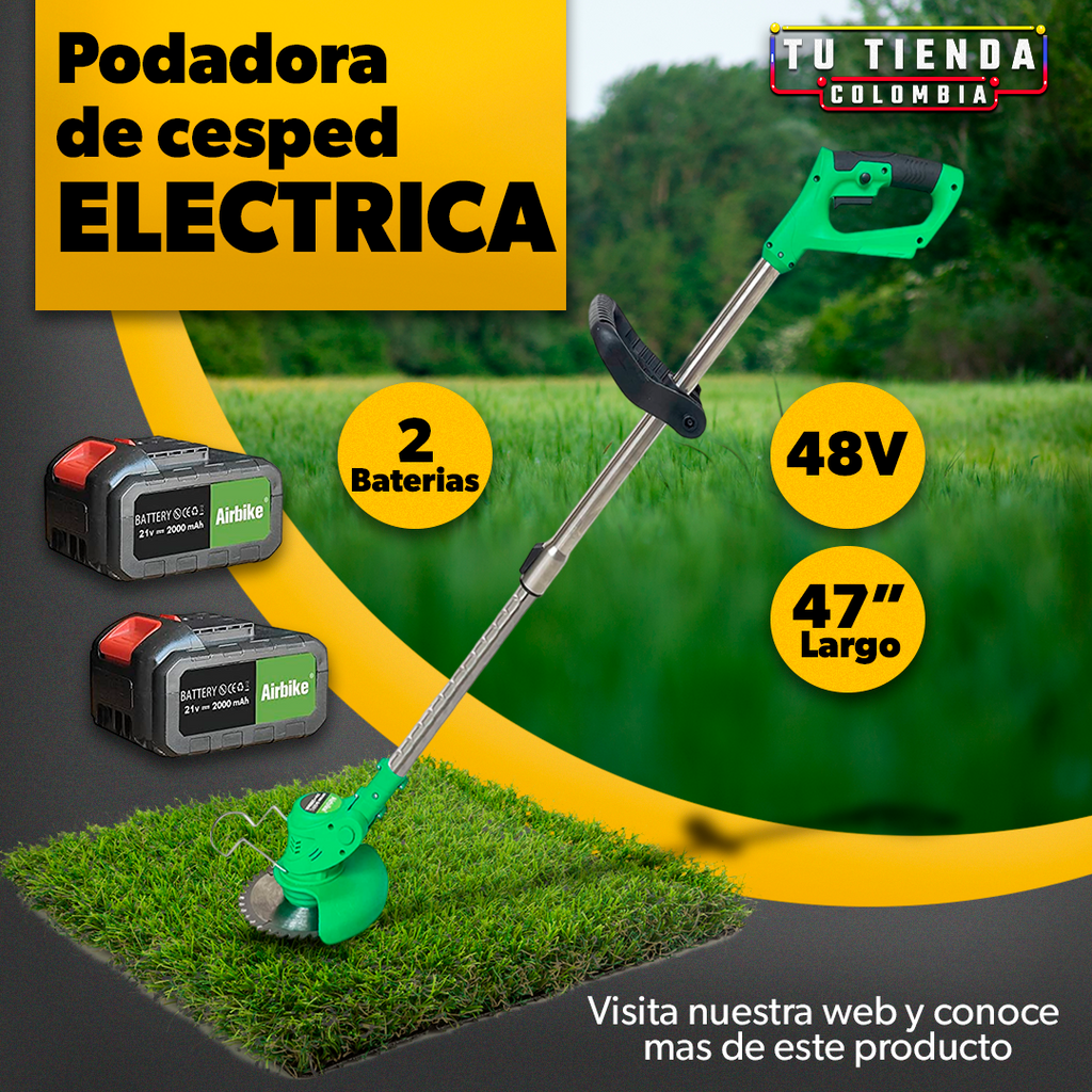 Cortadora Podadora de Césped [2 Baterias]
