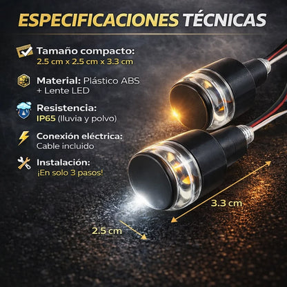 Luces Led x2 para Manubrios