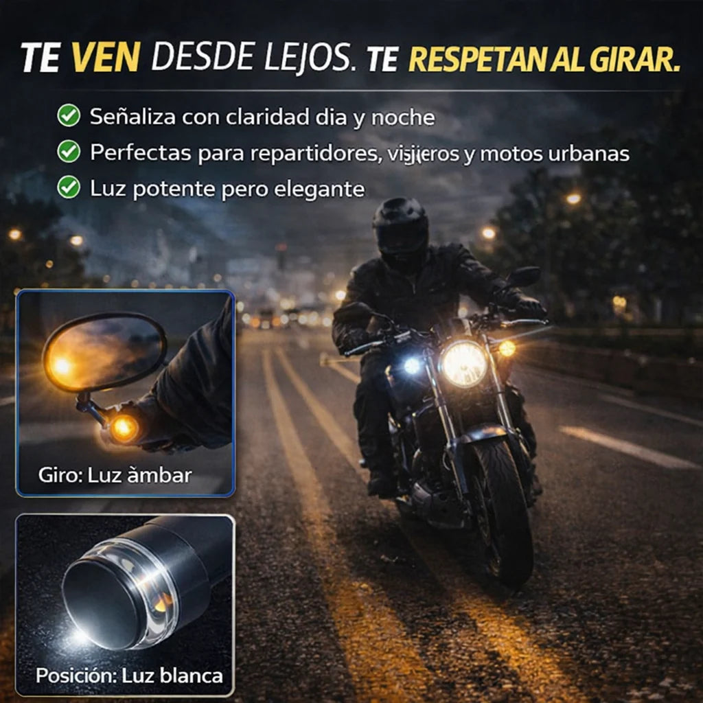 Luces Led x2 para Manubrios