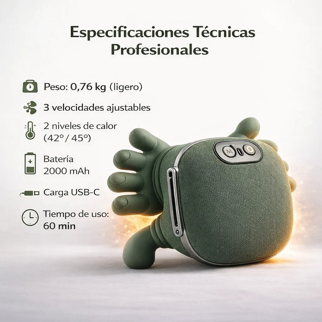 RELAXPRO™ – Masajeador Shiatsu de Cuello y Espalda con Calor