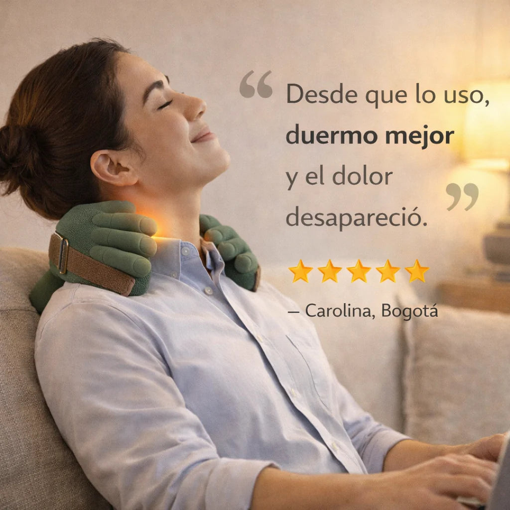 RELAXPRO™ – Masajeador Shiatsu de Cuello y Espalda con Calor