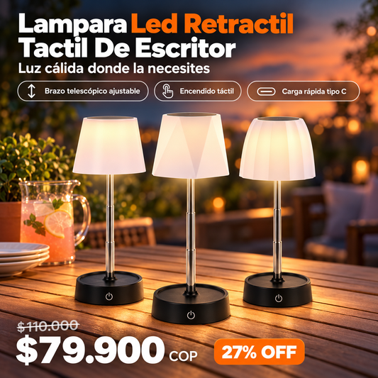 LAMPARA LED RETRACTIL