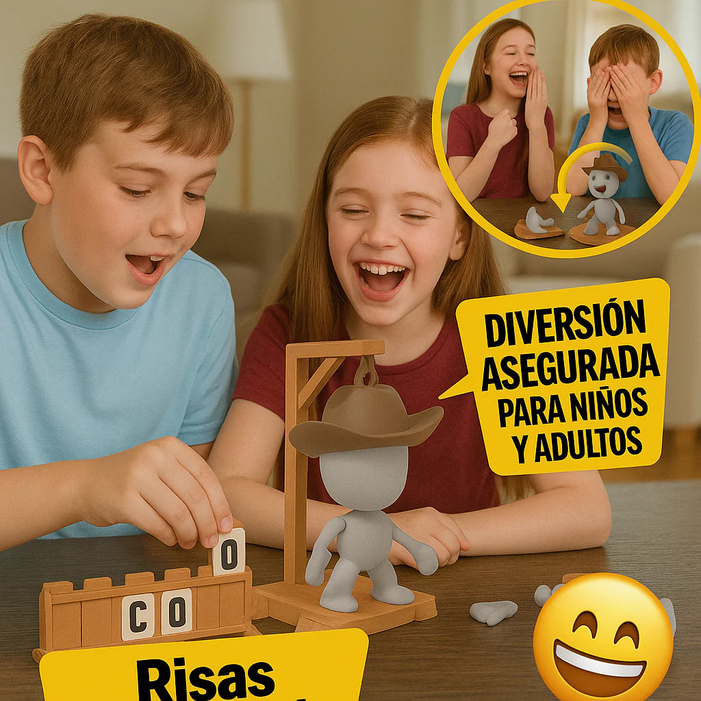 Juego Clasico Ahorcado 3d Fosforescente