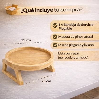 Bandeja De Servicio Plegable