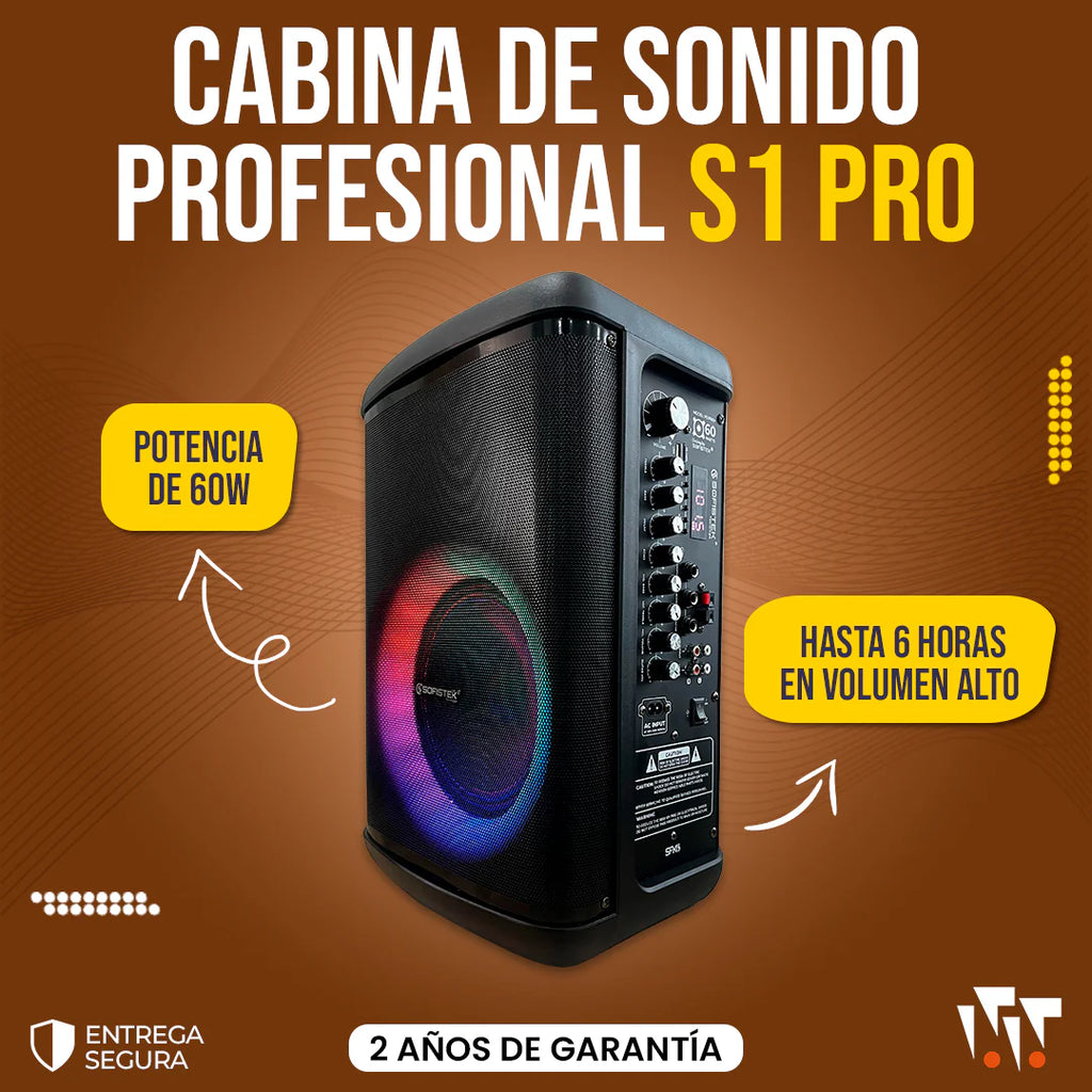 Cabina De Sonido Profesional S1 PRO