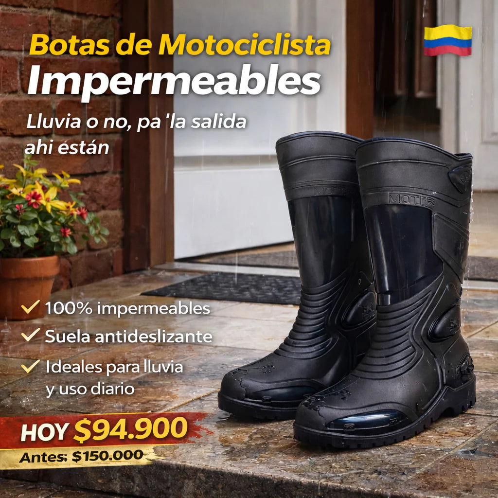 Botas De Motociclista Impermeables
