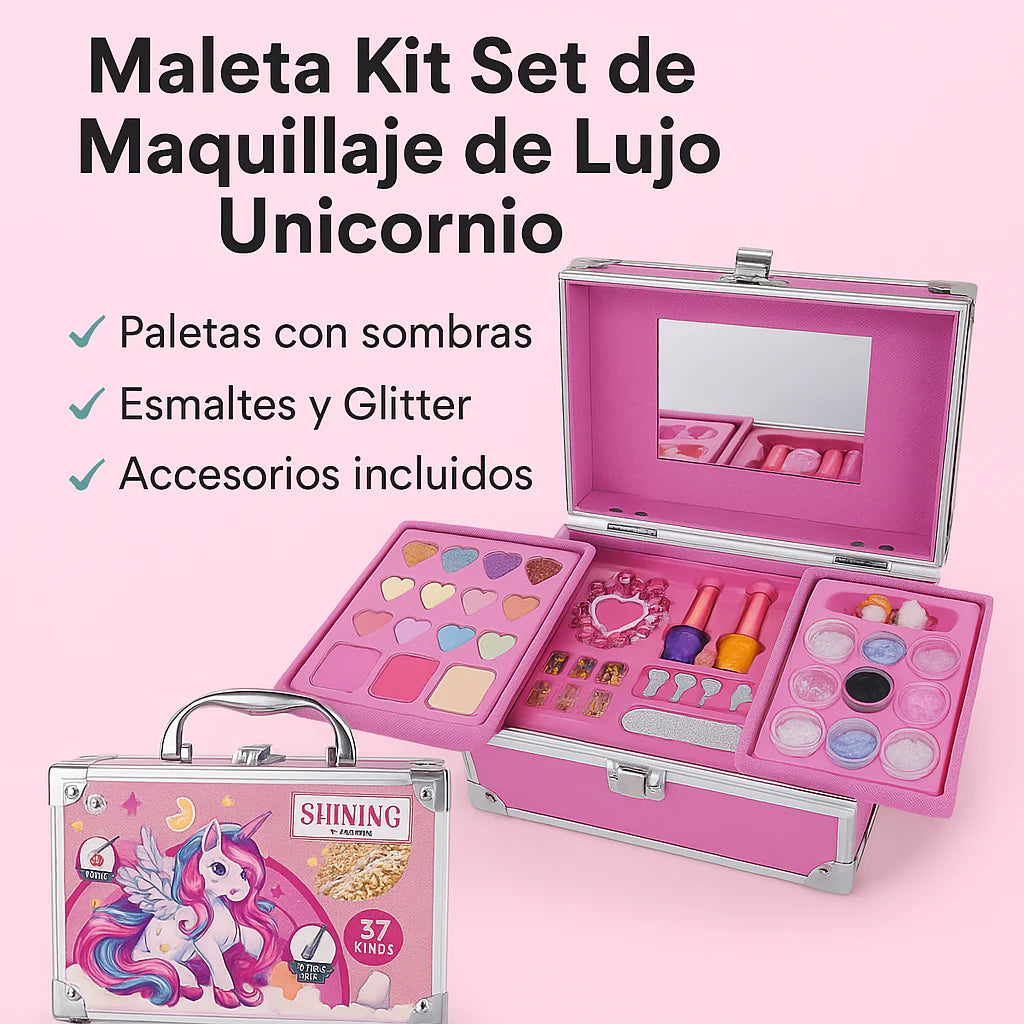 Maleta de Lujo de Maquillaje para Niñas
