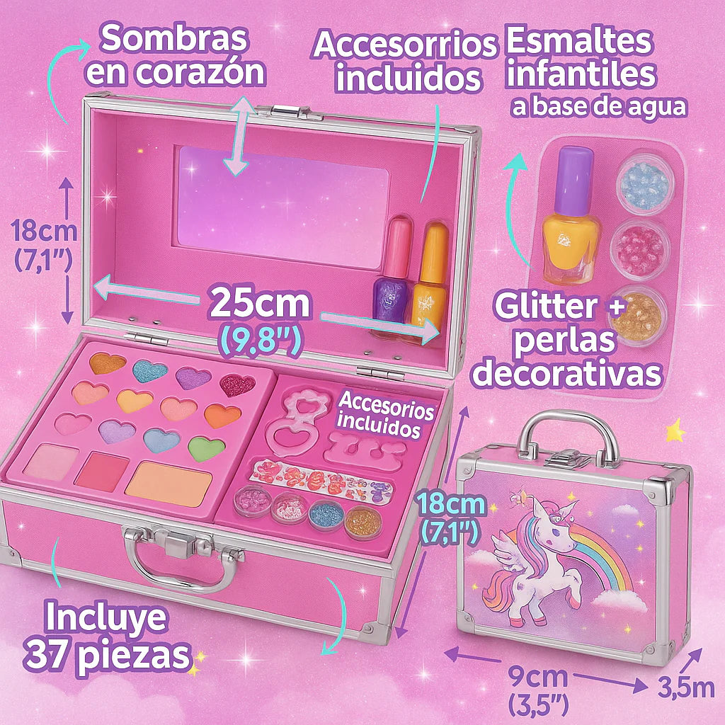 Maleta de Lujo de Maquillaje para Niñas