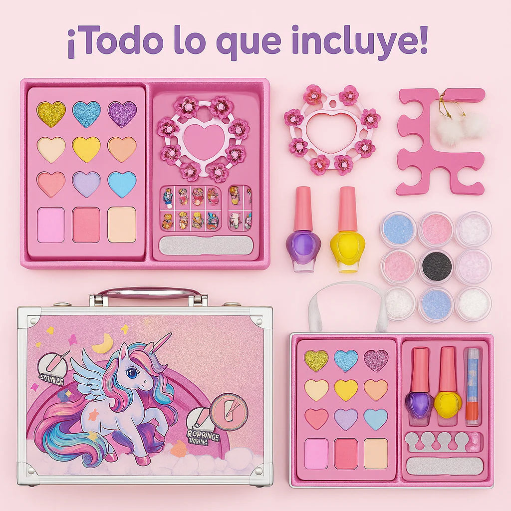 Maleta de Lujo de Maquillaje para Niñas