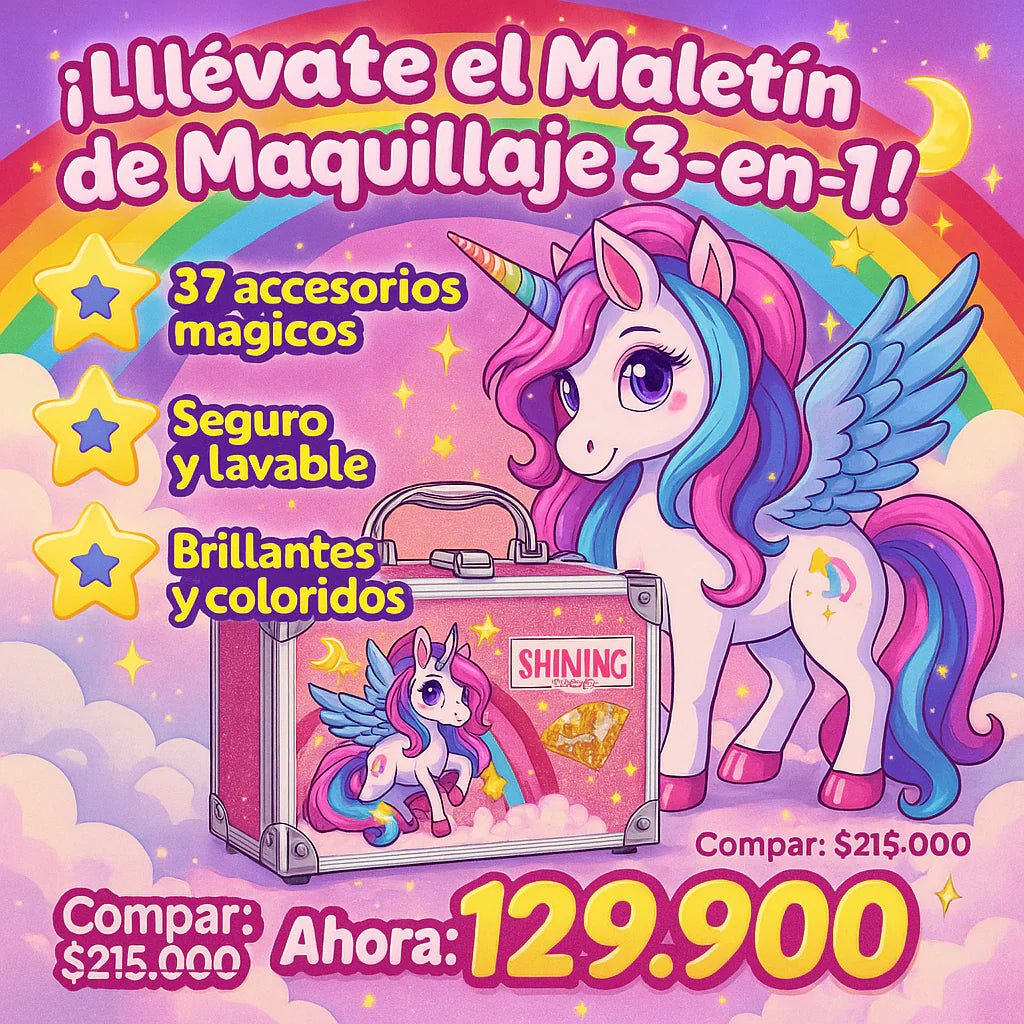 Maleta de Lujo de Maquillaje para Niñas