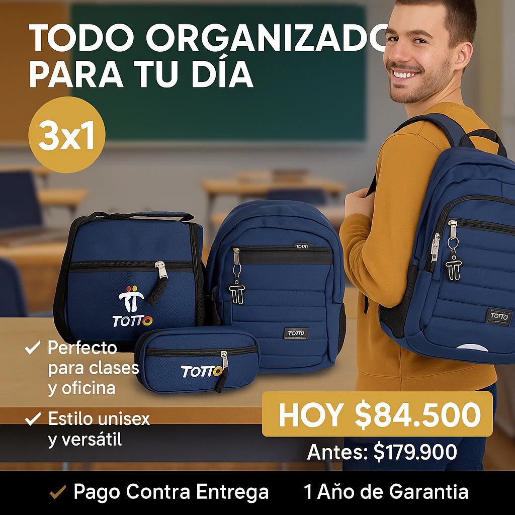 COMBO TOTTO TRIO PRECIO DE LIQUIDACIÓN 3x1