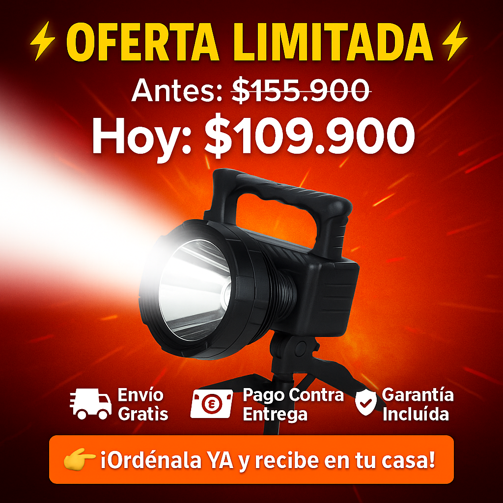 Linterna de Alta Potencia con Tripode