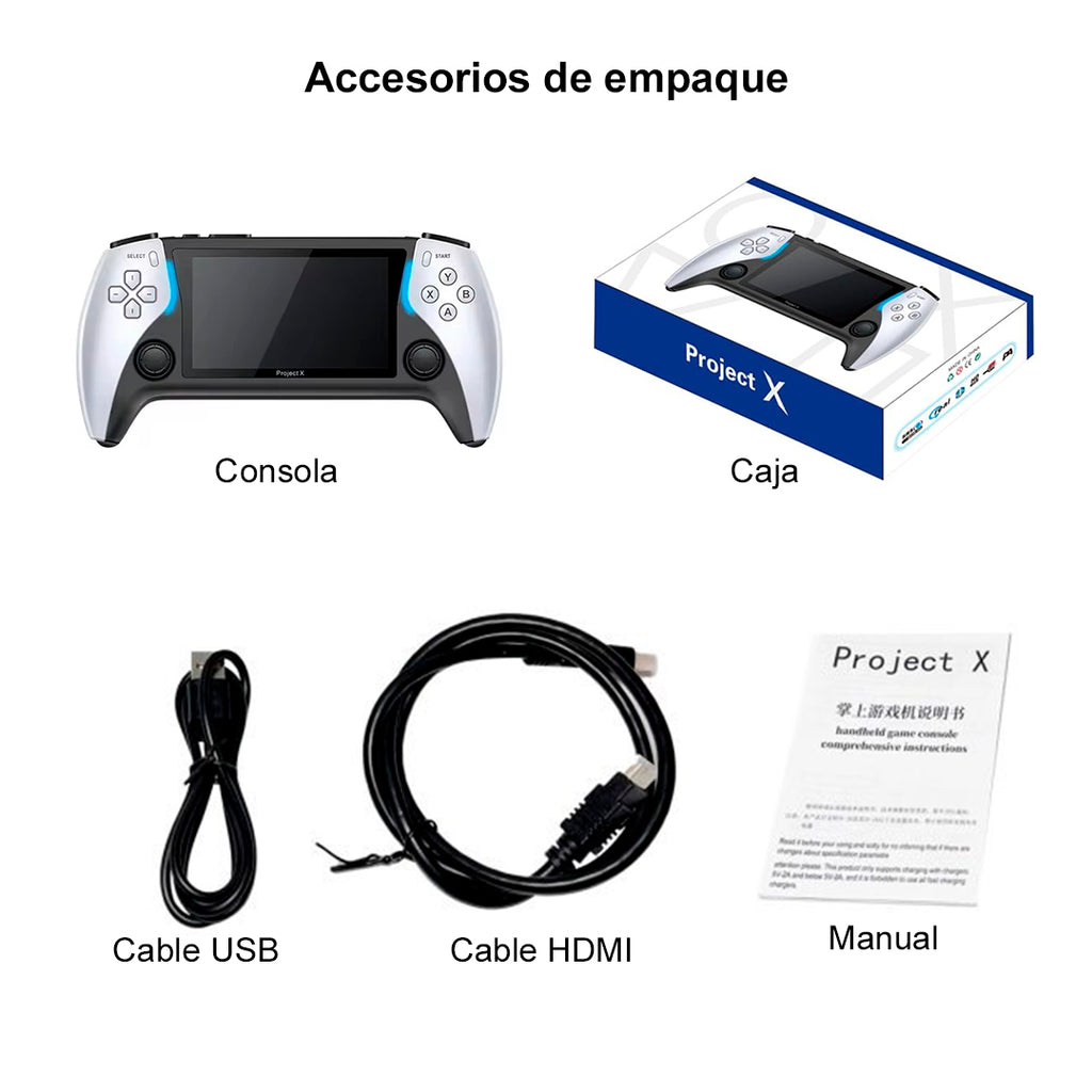 Consola portátil de videojuegos PROJECT X
