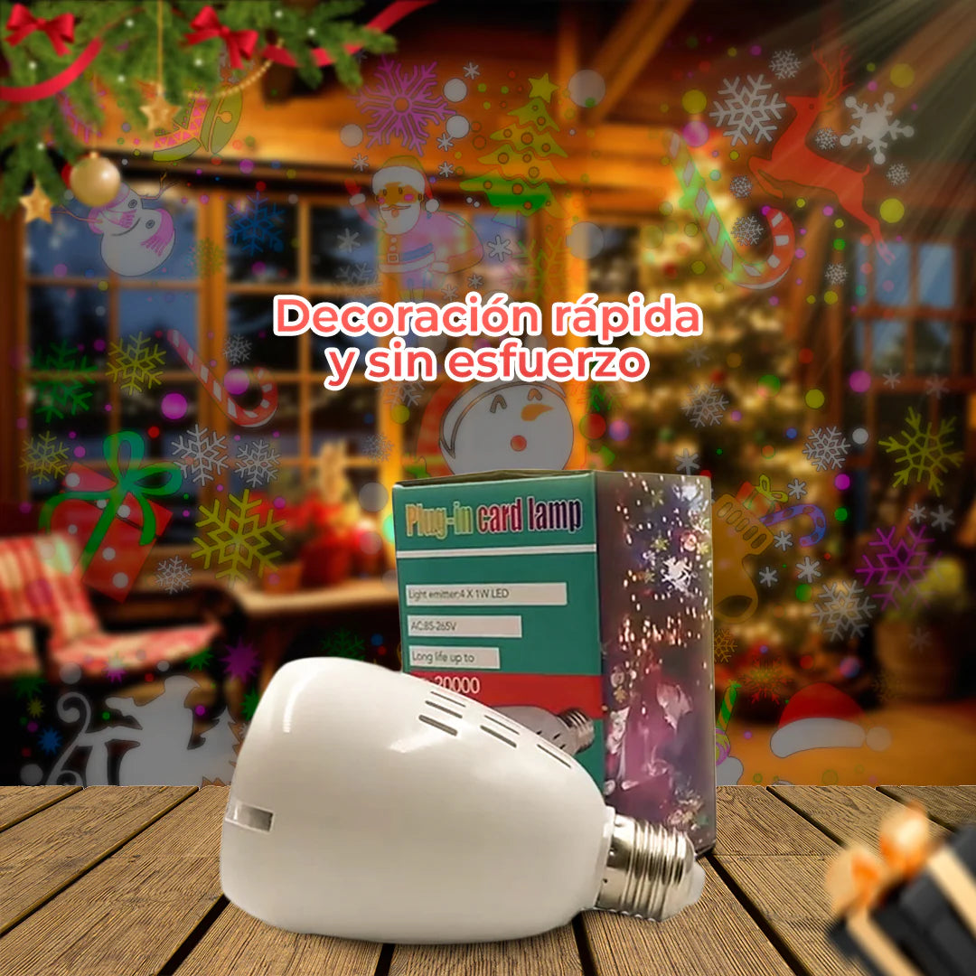 Proyector Navideño Con Figuras en Colores
