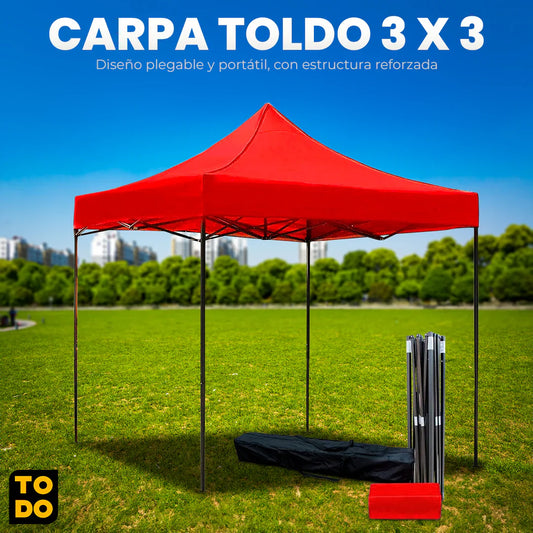 Carpa de 3 x 3 [Estructura garantizada por 2 Años]