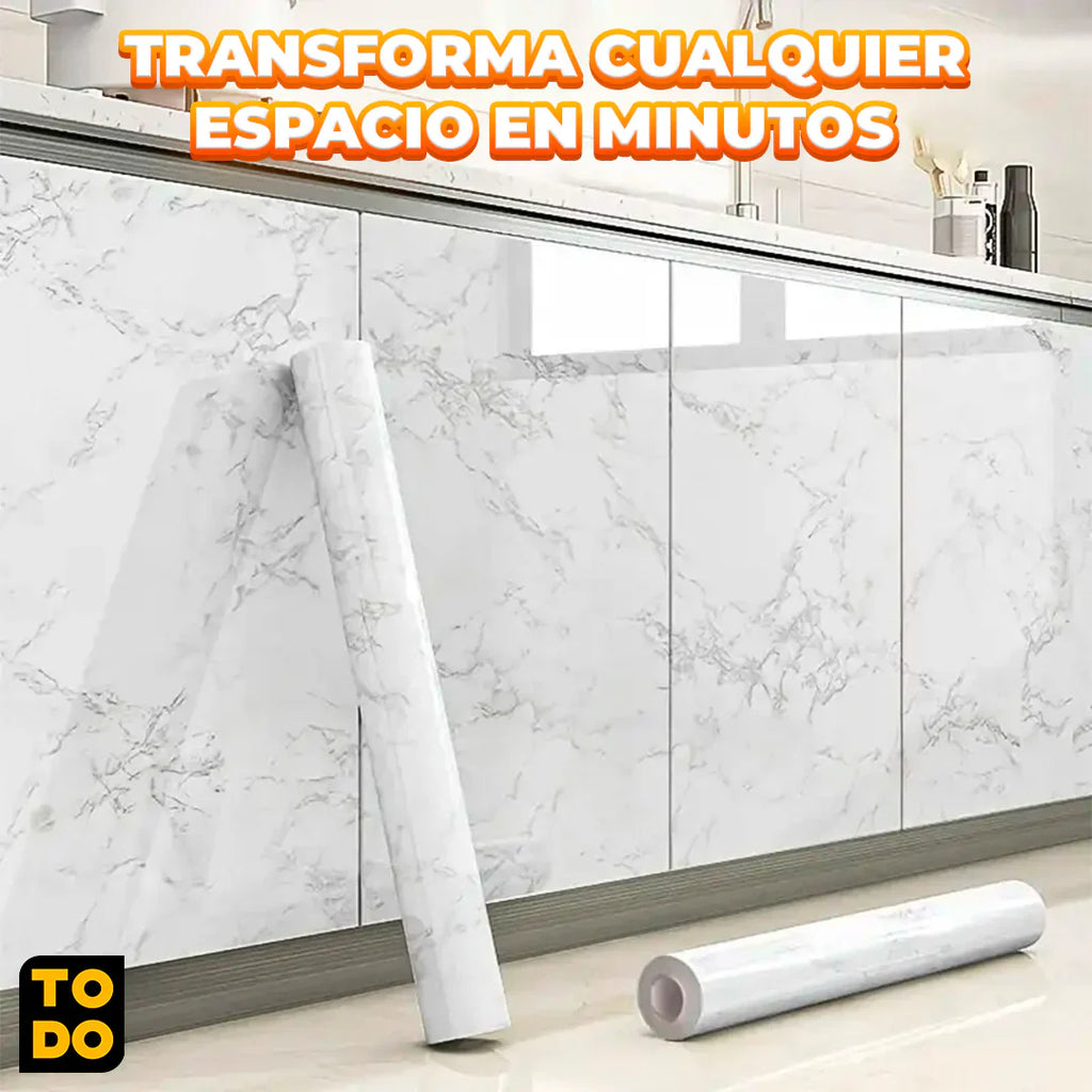 Papel Adhesivo Tipo Marmol (Para mesones, comedores y paredes)