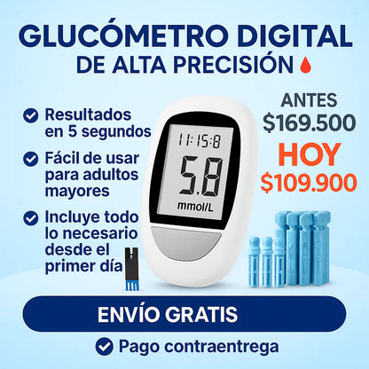 Glucometro Digital Medidor Glucosa